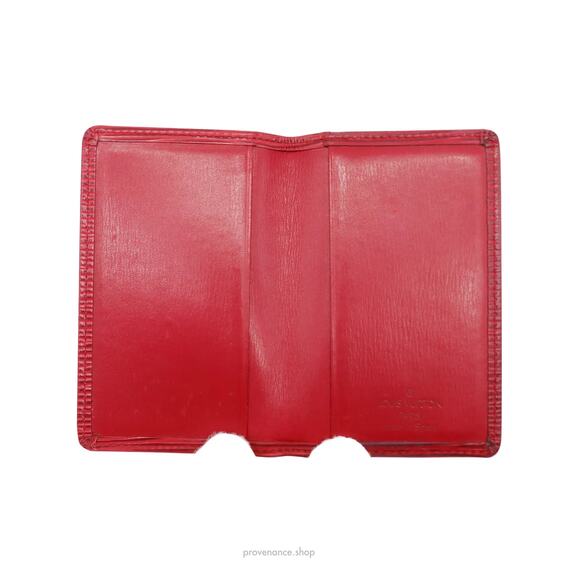 🔴 Louis Vuitton Pocket Organizer Wallet - Red Epi Leather - Picture 8 of 9